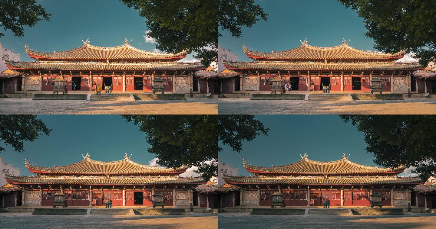 泉州府文廟大成殿延時攝影(4K素材)